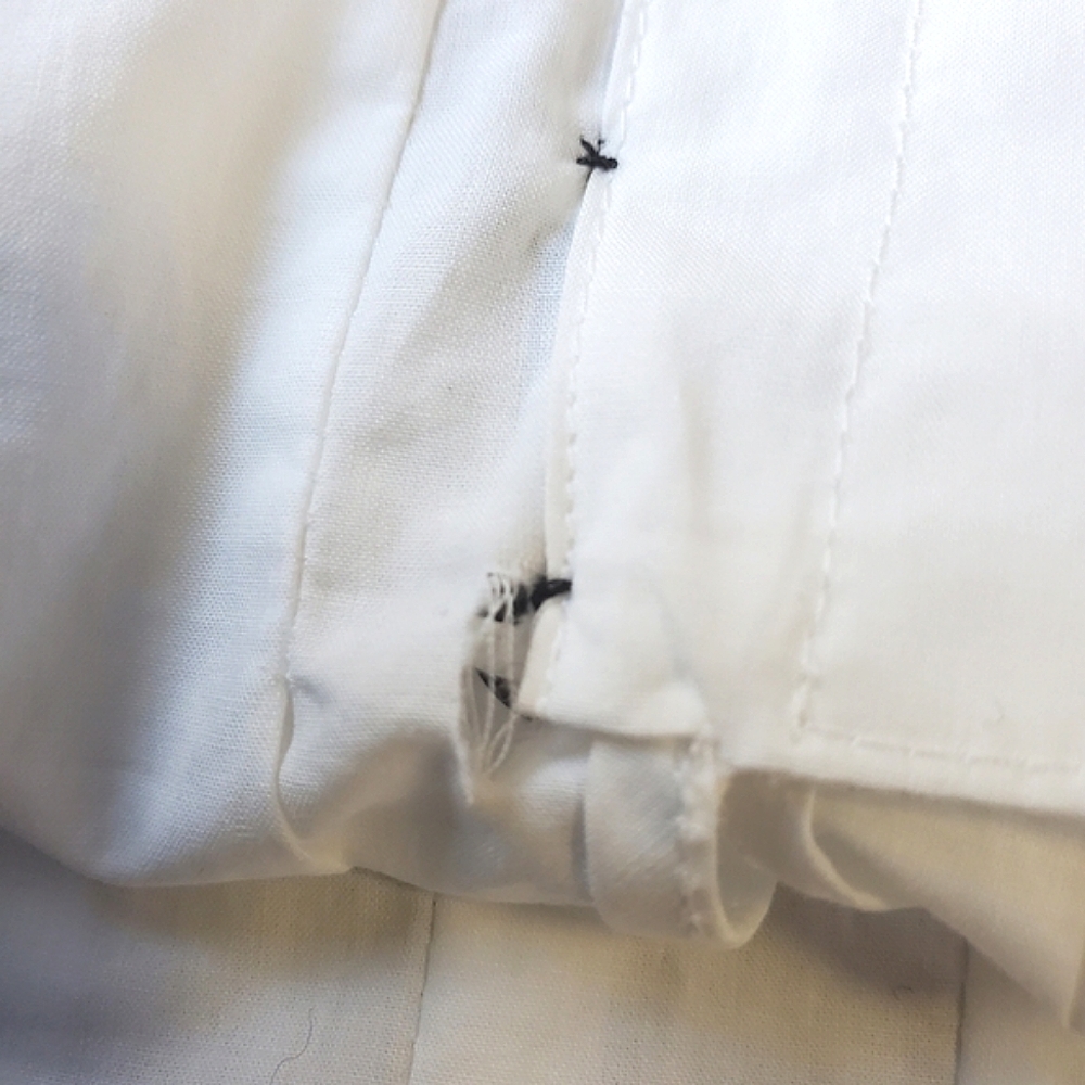 NWT$1,280 Khaite Westin Pintucked Seamed Cotton Poplin Top Sz 10 M - Picture 15 of 16